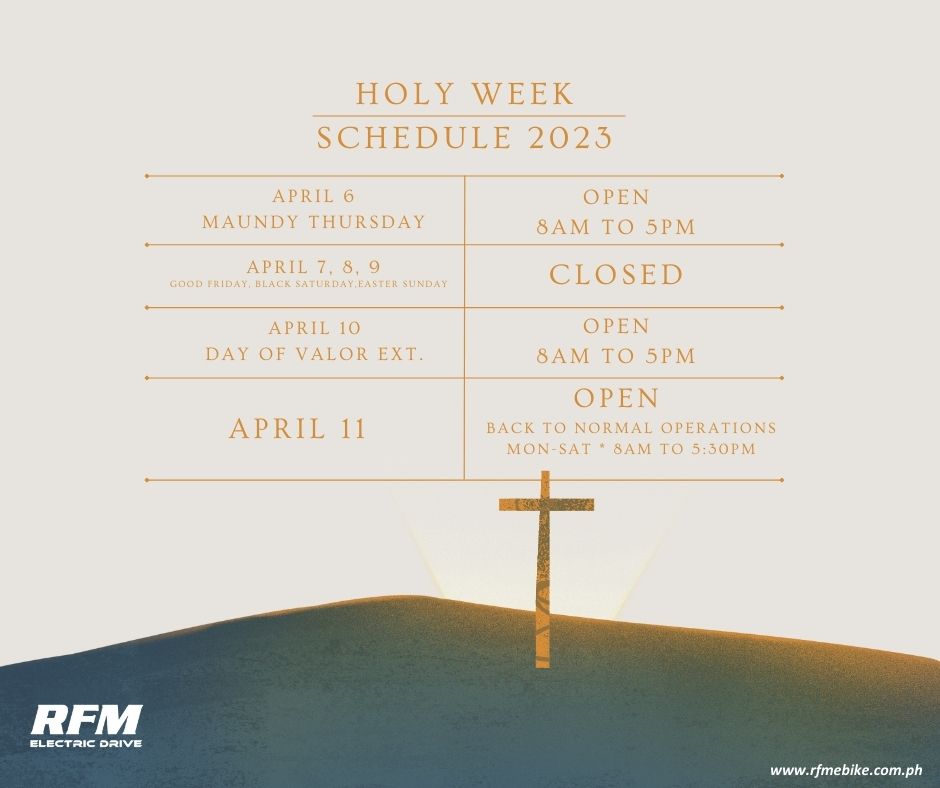 RFM Holy Week Schedule 2023